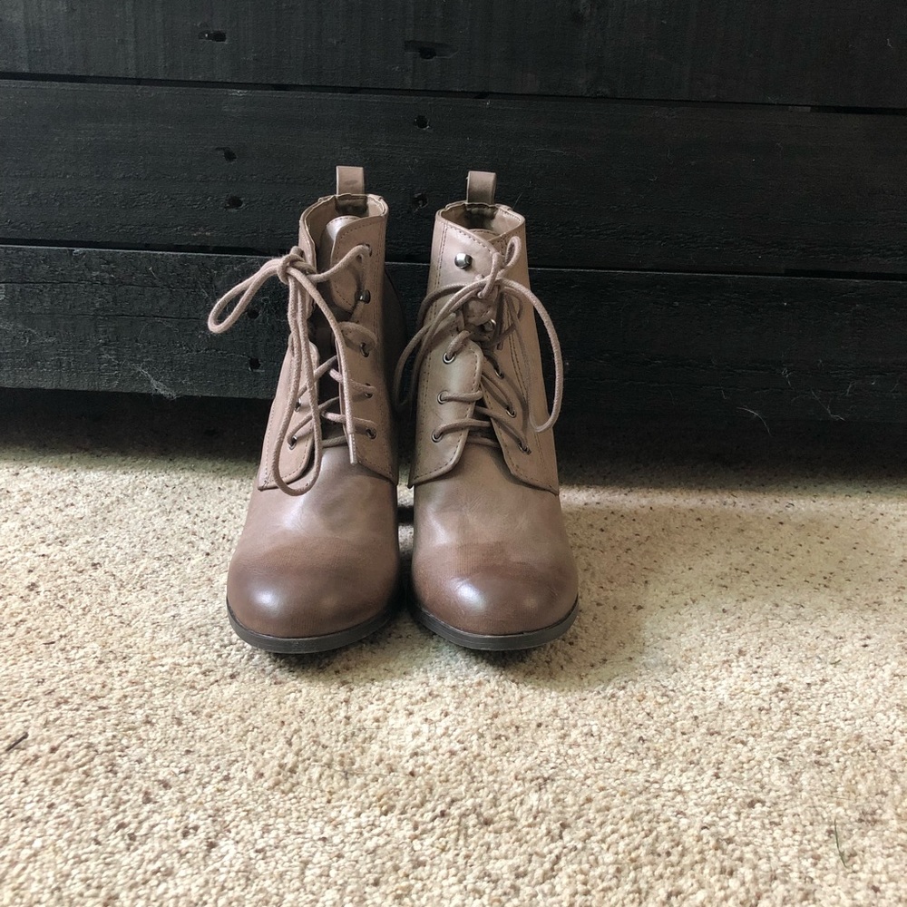 Tan/gray Booties - Picture 2 of 5